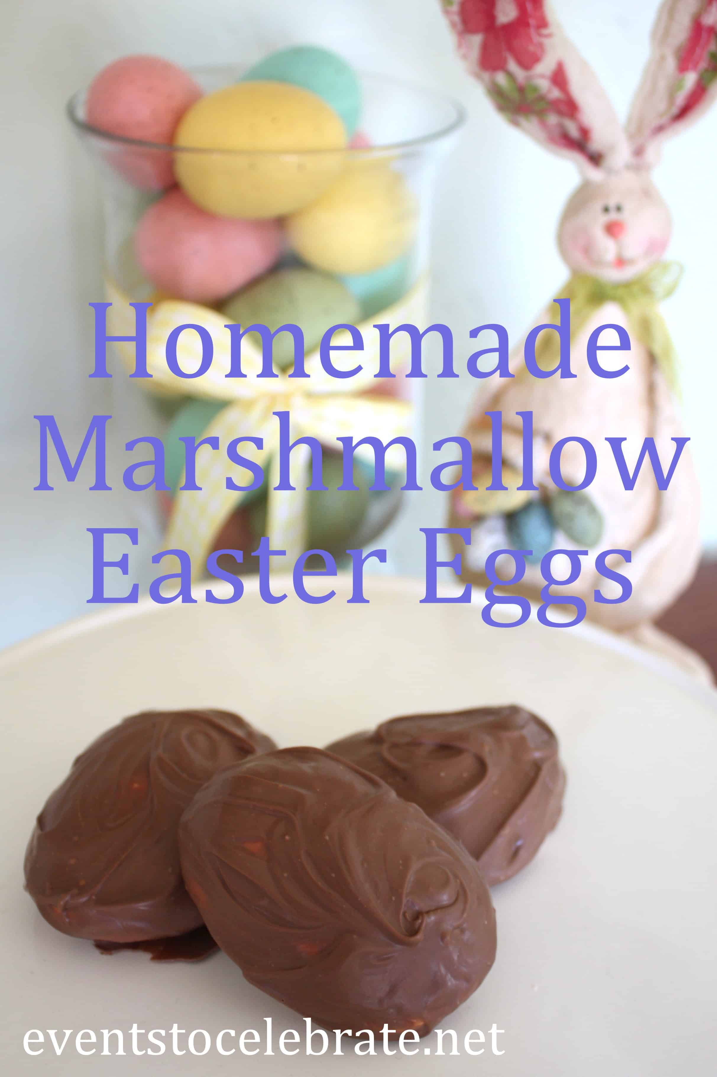 Homemade Chocolate Covered Marshmallow Eggs