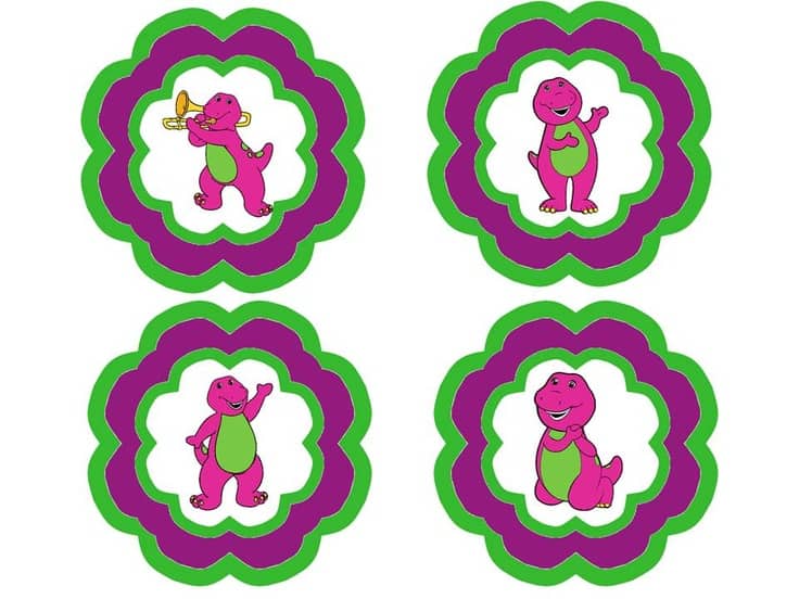 barney printables