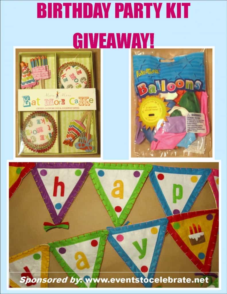 Giveaway Birthday Party Kit