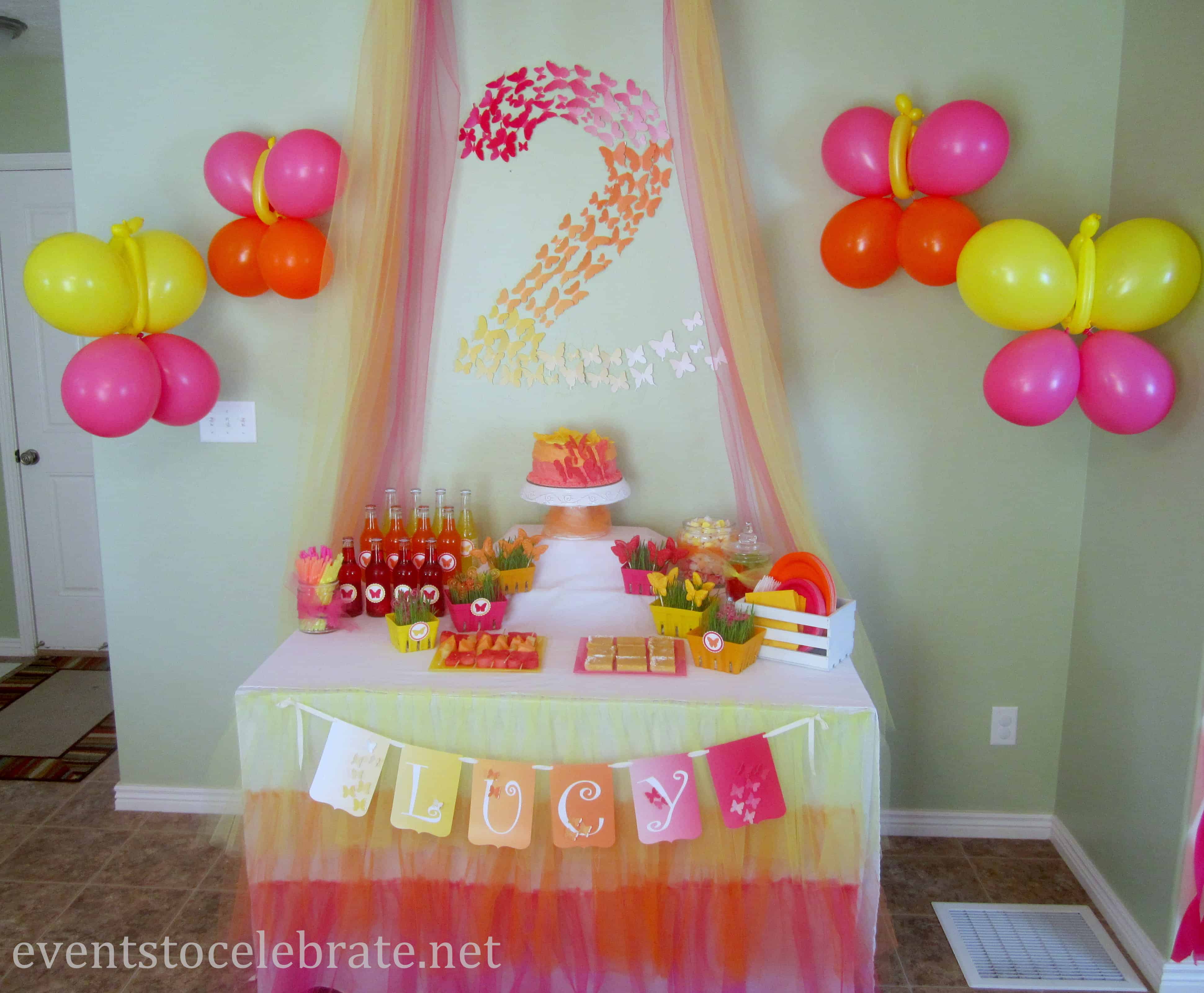 Butterfly Themed Birthday Party Decorations