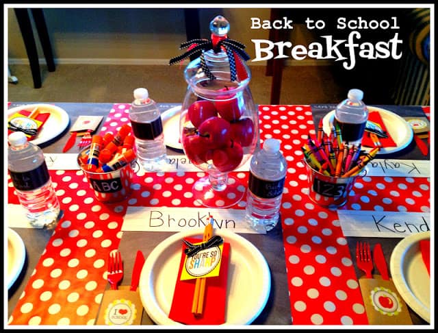 back to school breakfast