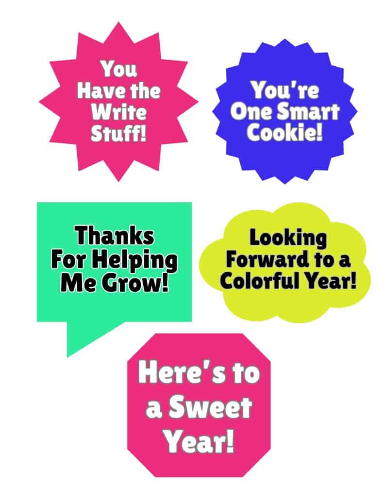 free printable back to school teacher gifts gift tags.