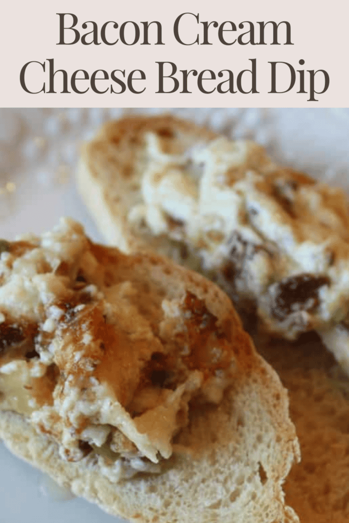 Bacon Cream Cheese Bread Dip