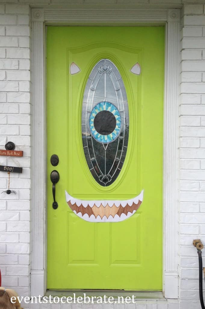 Halloween Door Decoration - Mike Wazowski