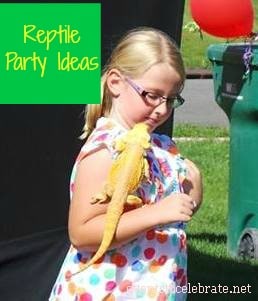 Reptile Birthday Party Inspiration Board