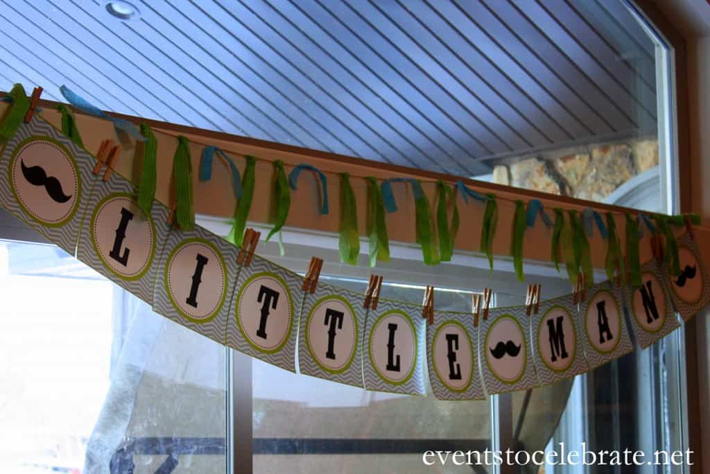 Little Man Mustache Baby Shower Decorations - events to CELEBRATE!