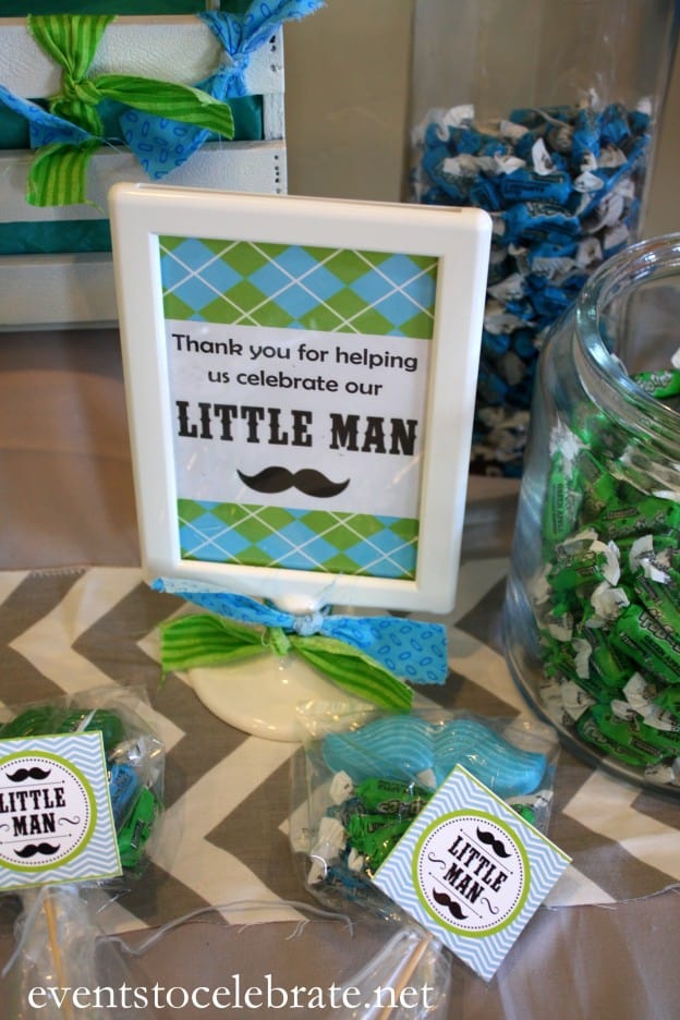 Little Man Mustache Baby Shower - Party Ideas for Real People