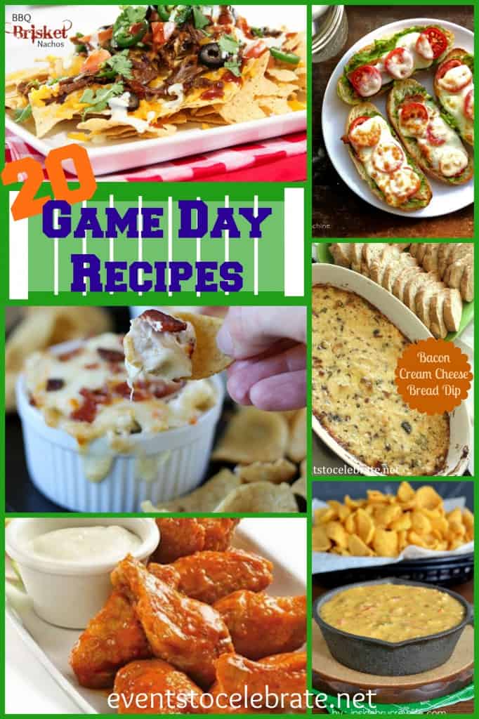 20 Game Day Recipes - events to CELEBRATE!