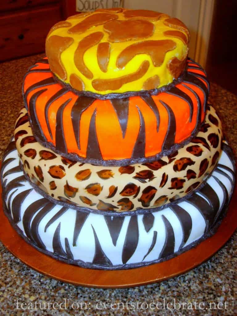 Jungle Birthday Party Cake