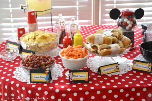 Mickey Mouse Clubhouse Birthday Party Food Ideas