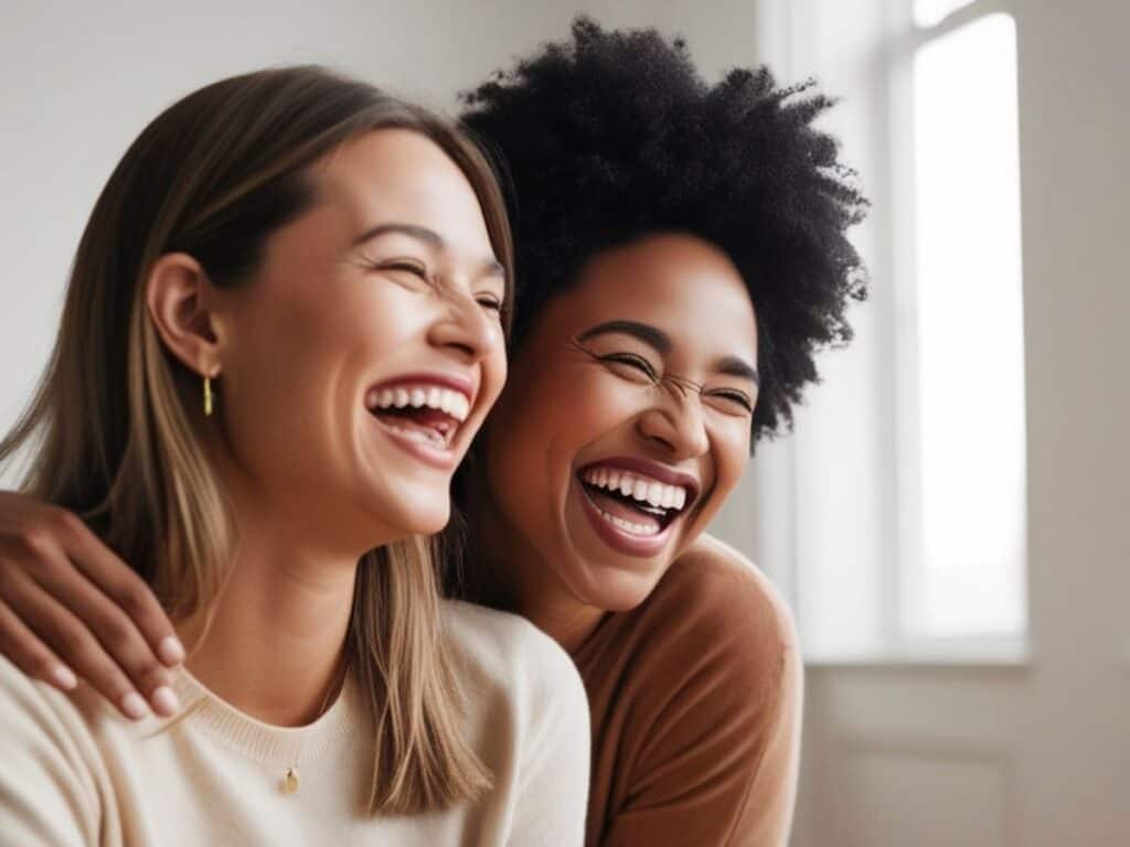 women laughing
