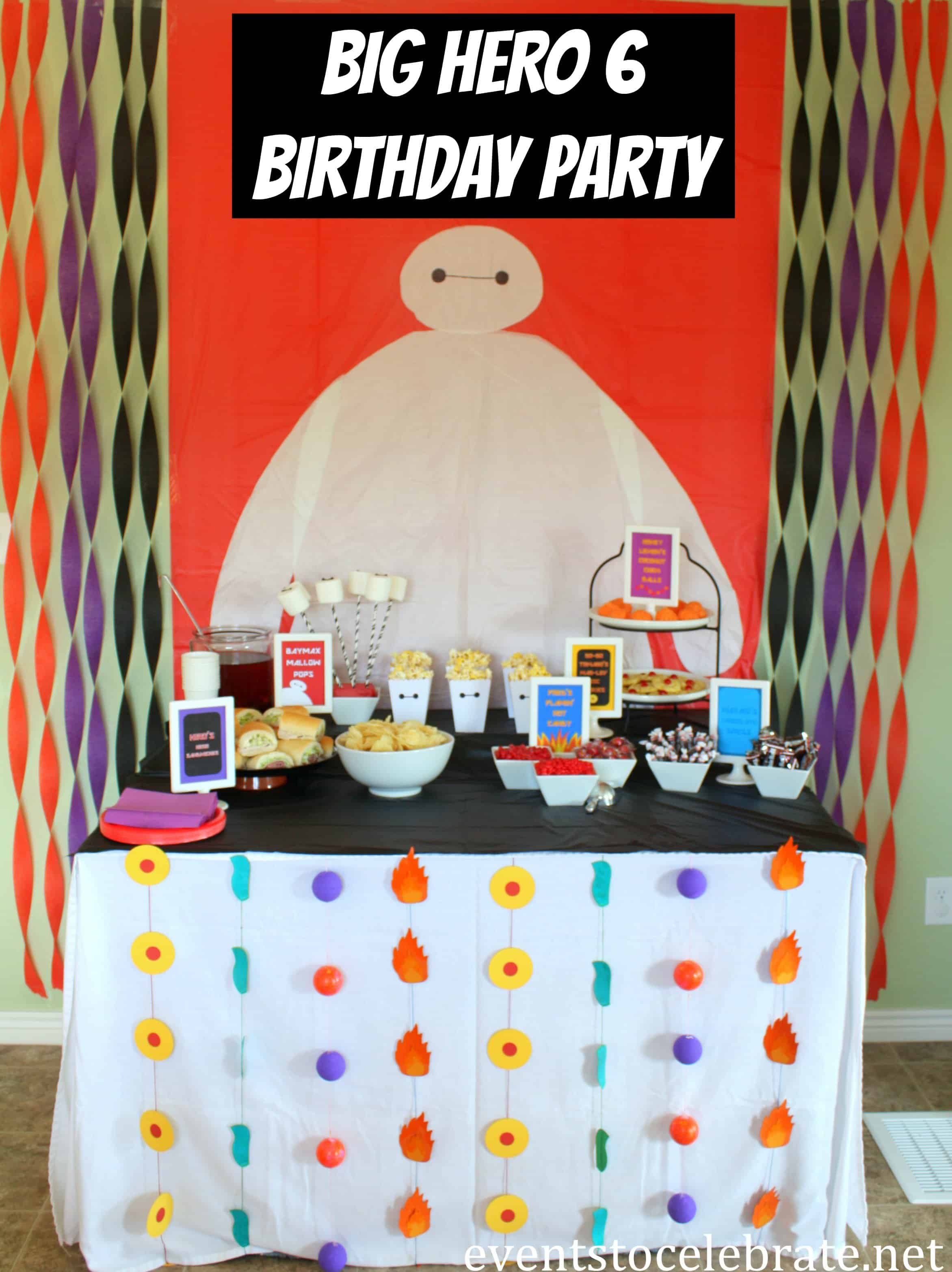 Big Hero 6 Birthday Party - eventstocelebrate.net #BigHero6Release #ad