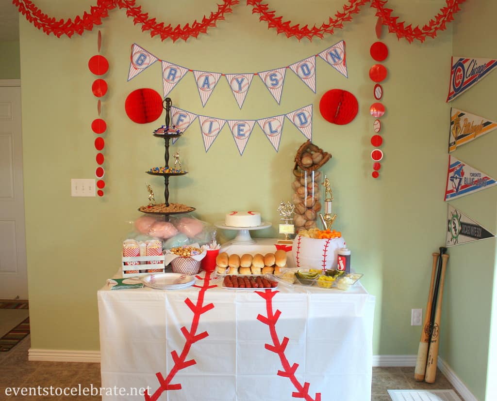 Baseball Birthday Party Decor Events To Celebrate 1024x828