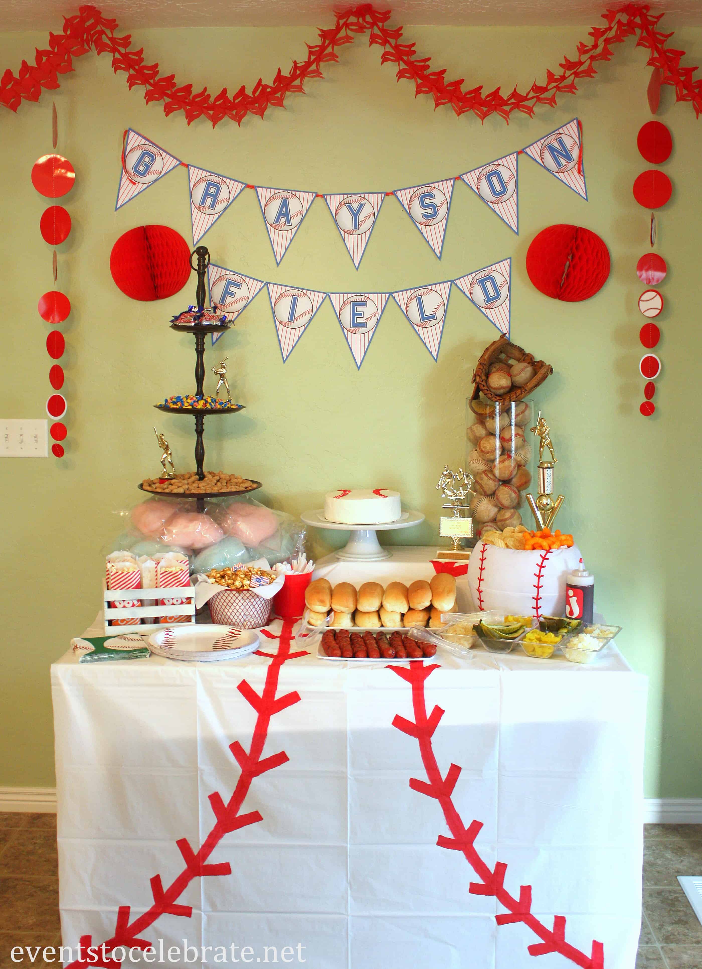 Baseball Birthday  Party  Ideas events to CELEBRATE 