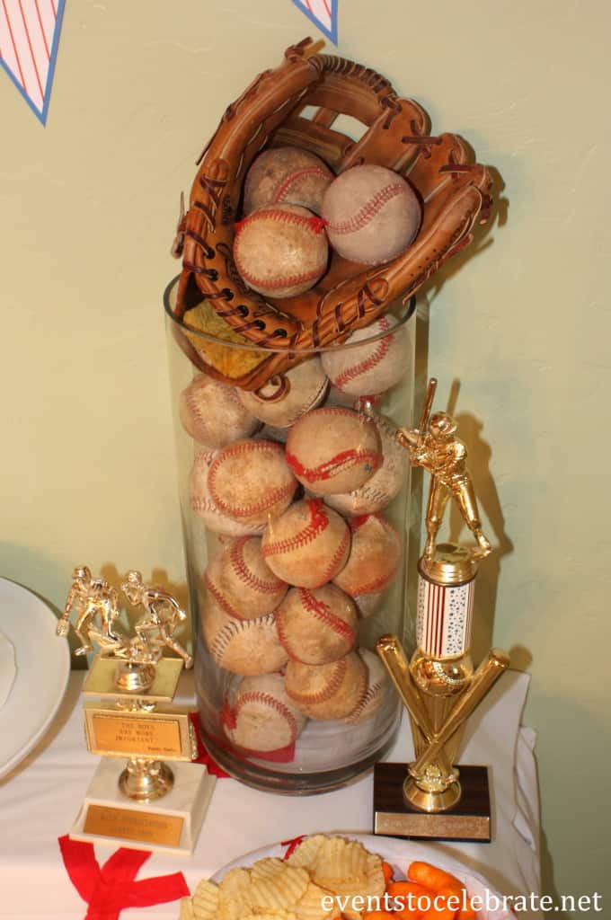 Baseball Party Centerpiece