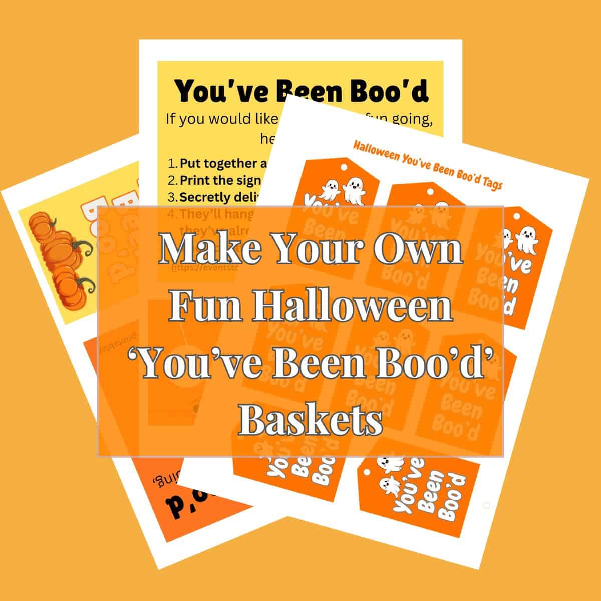 Make Your Own Fun Halloween 'You've Been Booed' Baskets - Party Ideas ...