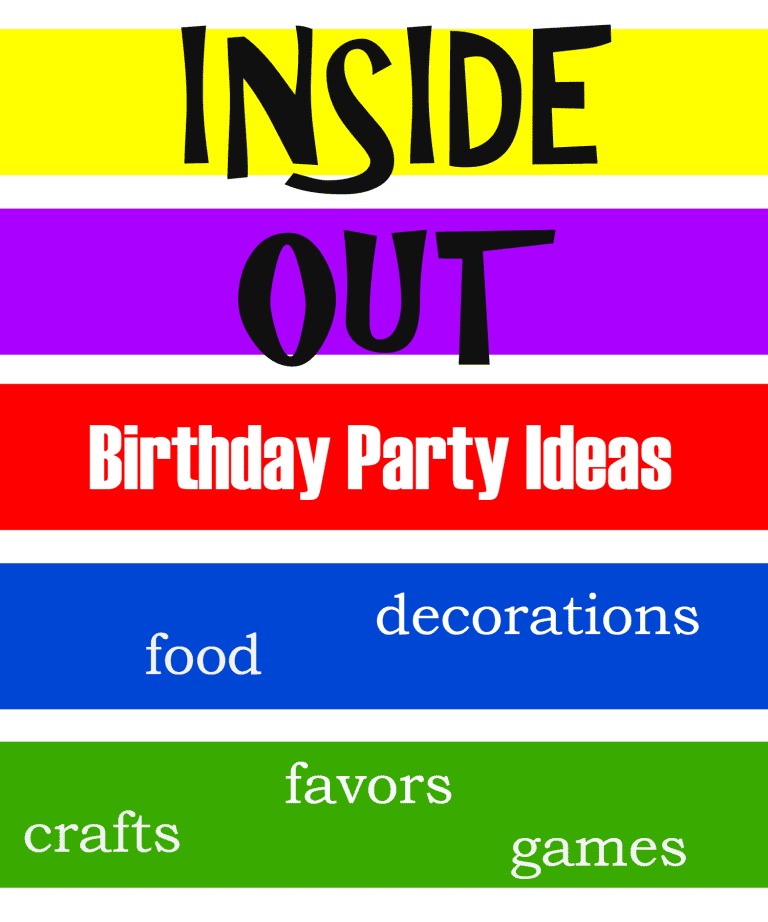 Inside Out Birthday Party Ideas