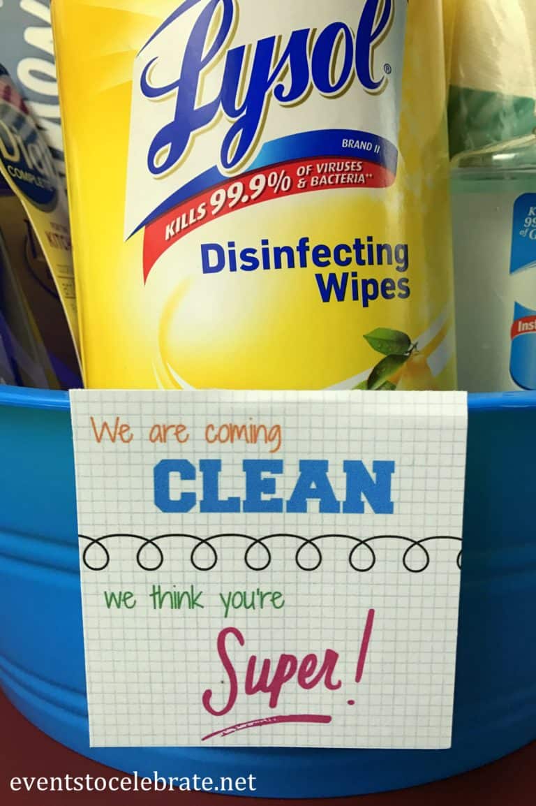 Teacher Appreciation Week Gift – Cleaning Supplies