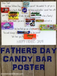 father's day candy poster