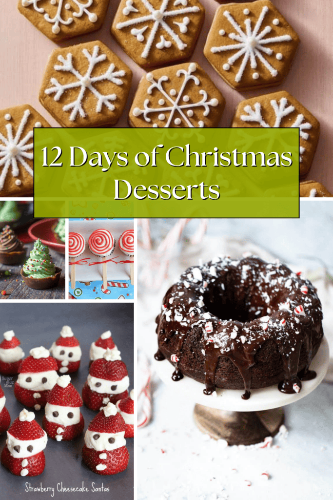 12 days of Christmas Desserts - Pinterest Pin