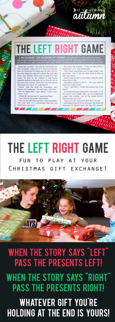 christmas gift exhange game