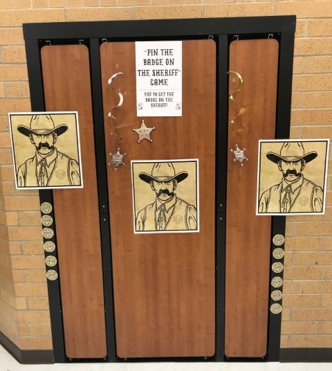 western theme party game pin the badge