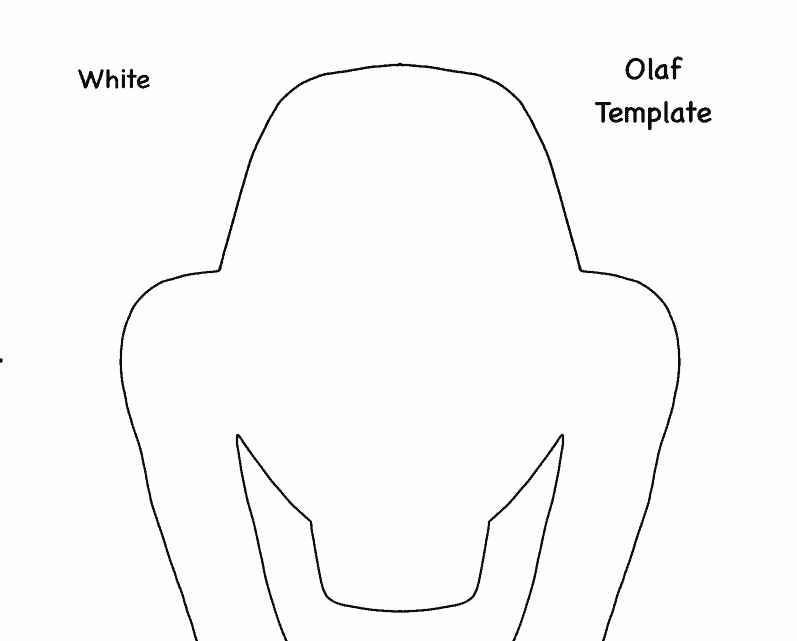 olaf template head party ideas for real people