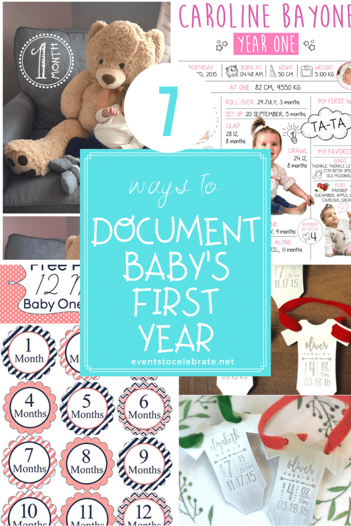 7 ways to document babys first year