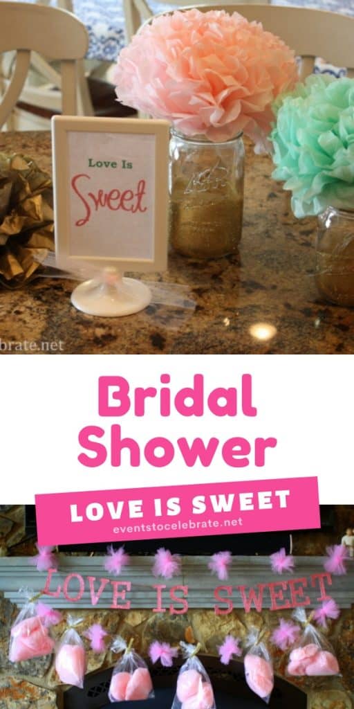 Bridal shower love is sweet