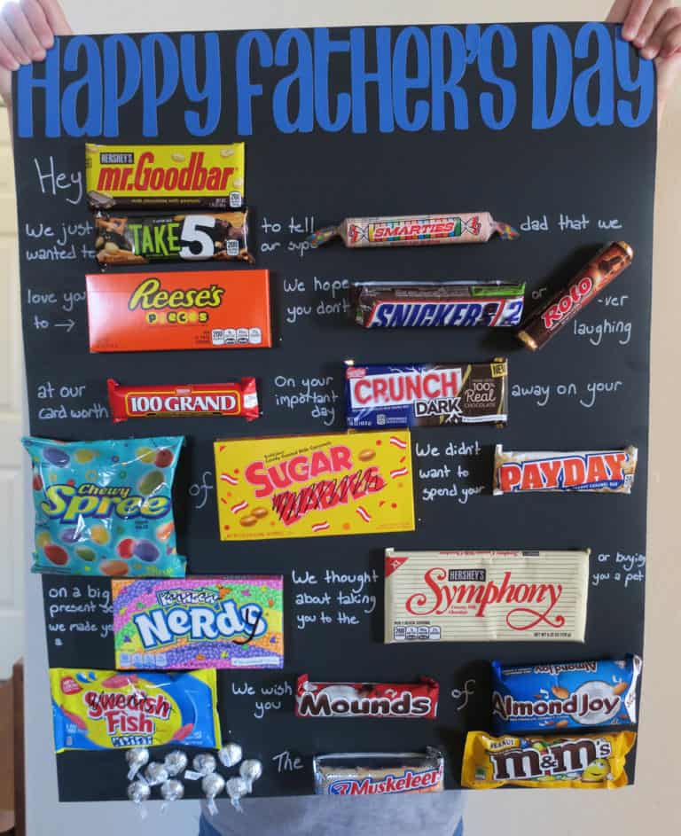 Father's day hot sale candy ideas