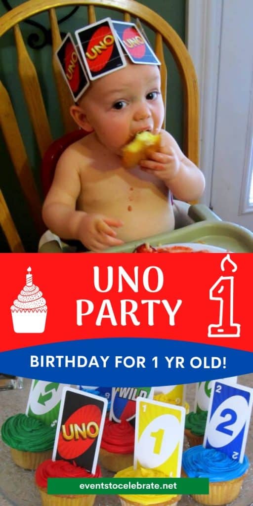 Uno party for a 1 year old