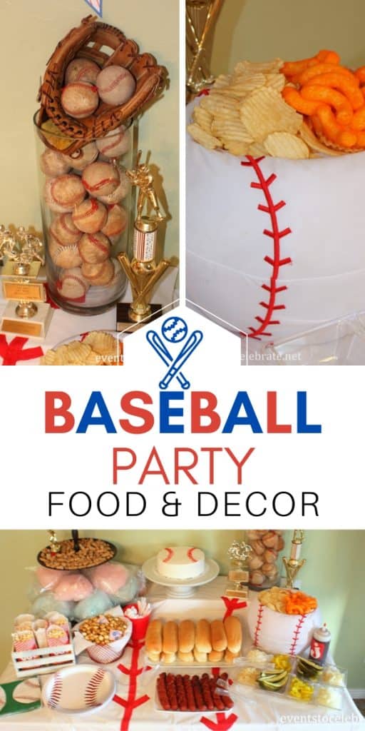 baseball party - affordable food and decor