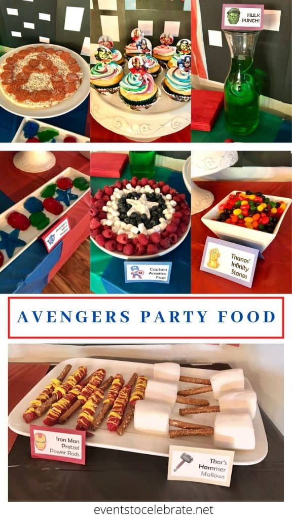 Avengers Party Food