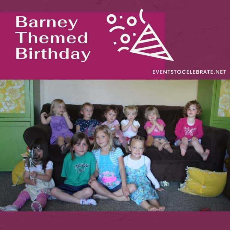 Barney Themed 3rd Birthday