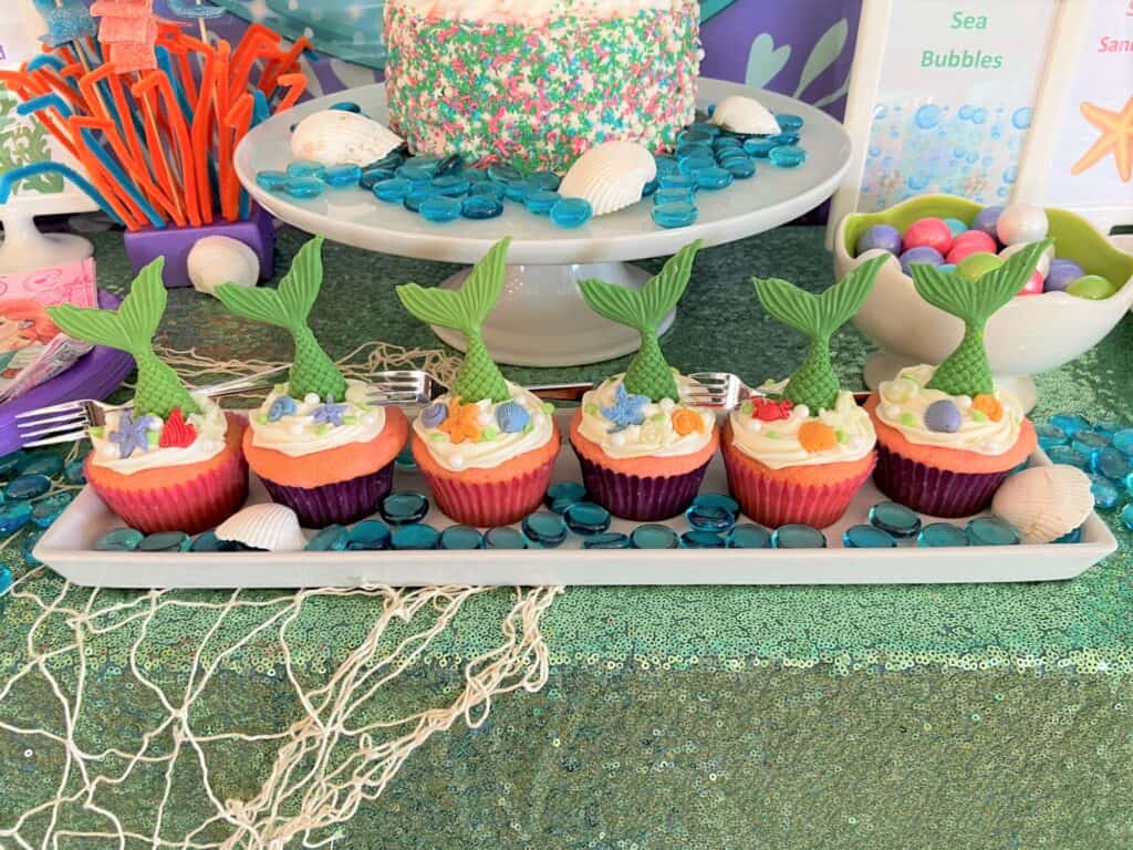 Little Mermaid Party Cupcakes