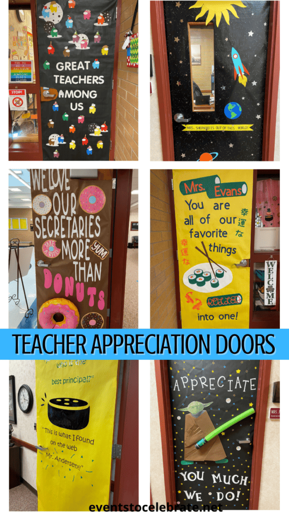 Teacher appreciation door ideas for secretaries and teachers