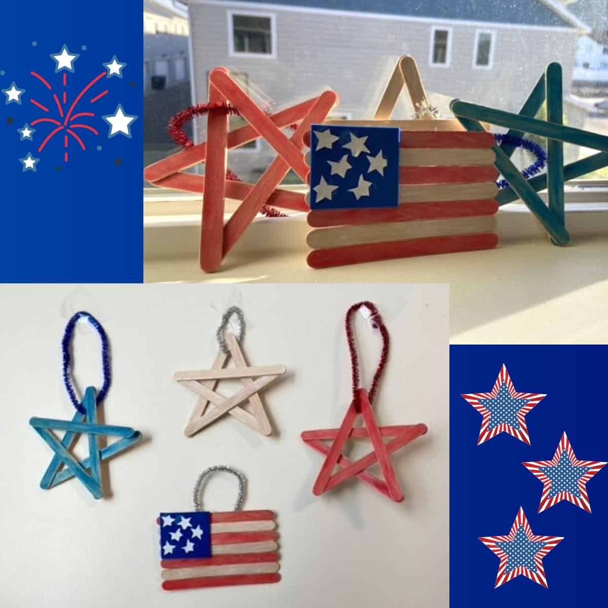 Popsicle Stick Flag Craft - Frugal Fun For Boys and Girls