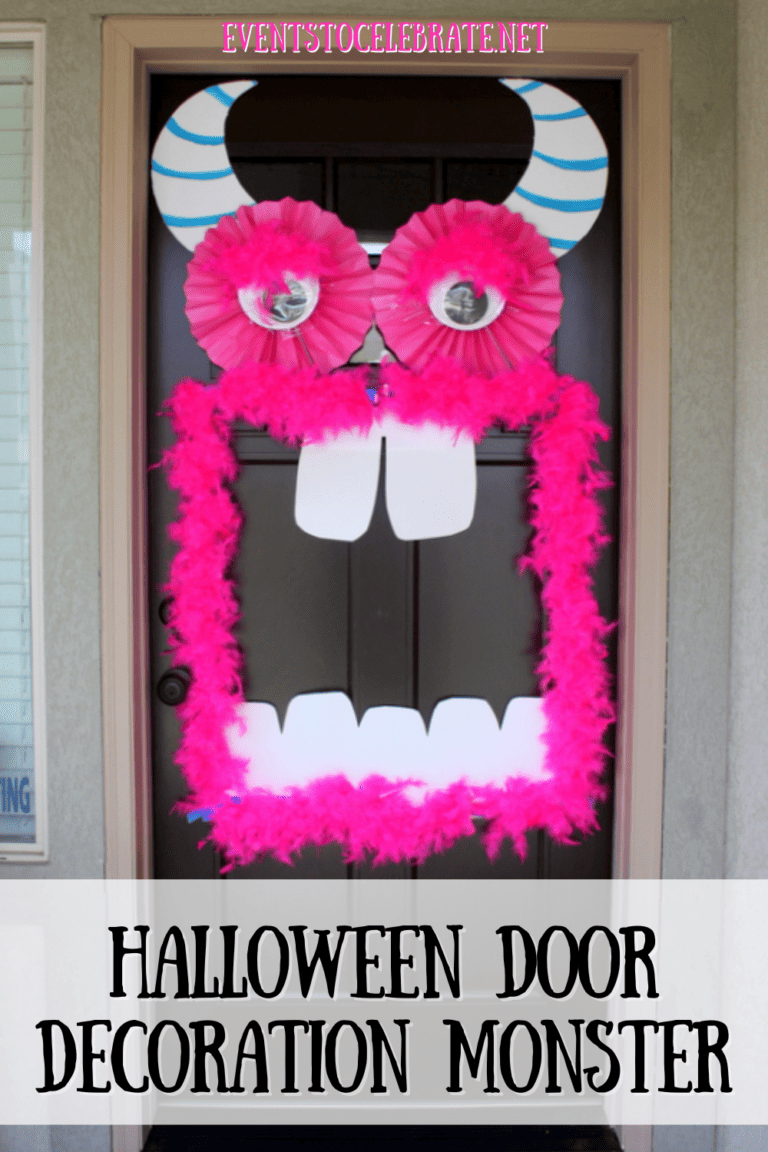 Fun & Easy Monster Halloween Door Decoration - Party Ideas for Real People