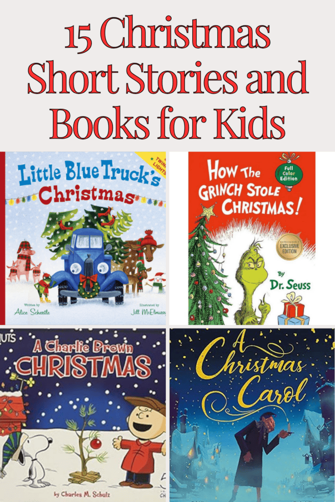 15 Christmas Short Stories and Books for kIds - Pinterest Pin