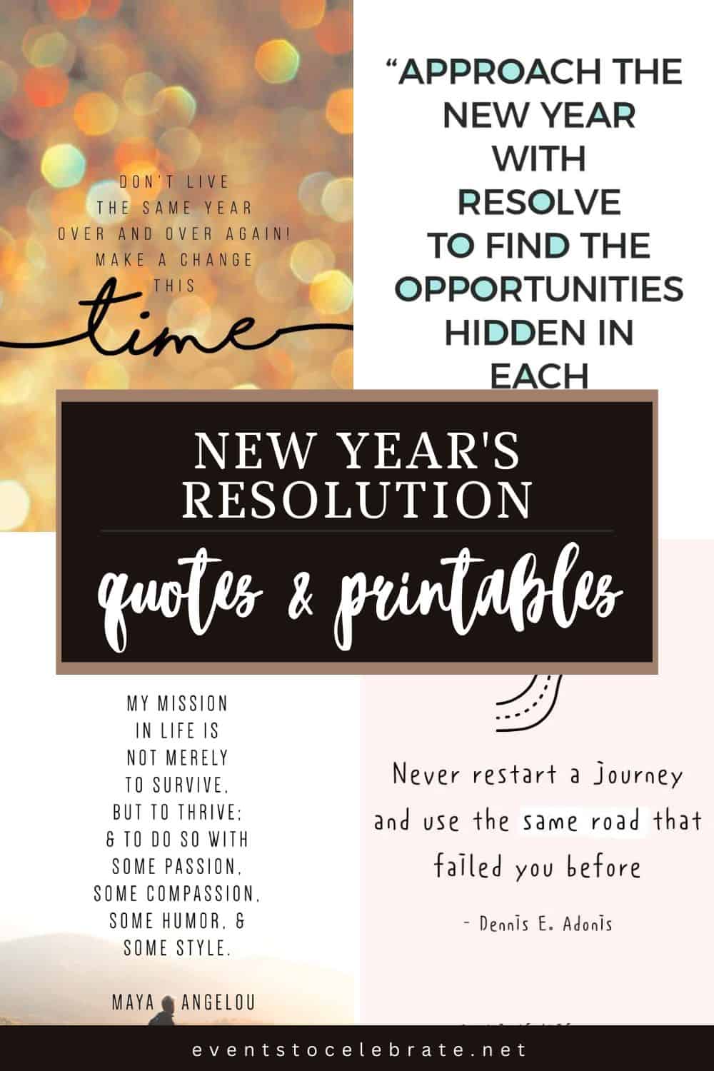 New Year's Resolution Quotes and Printables Party Ideas for Real People