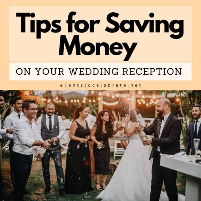Tips to Save Money on Your Wedding Reception