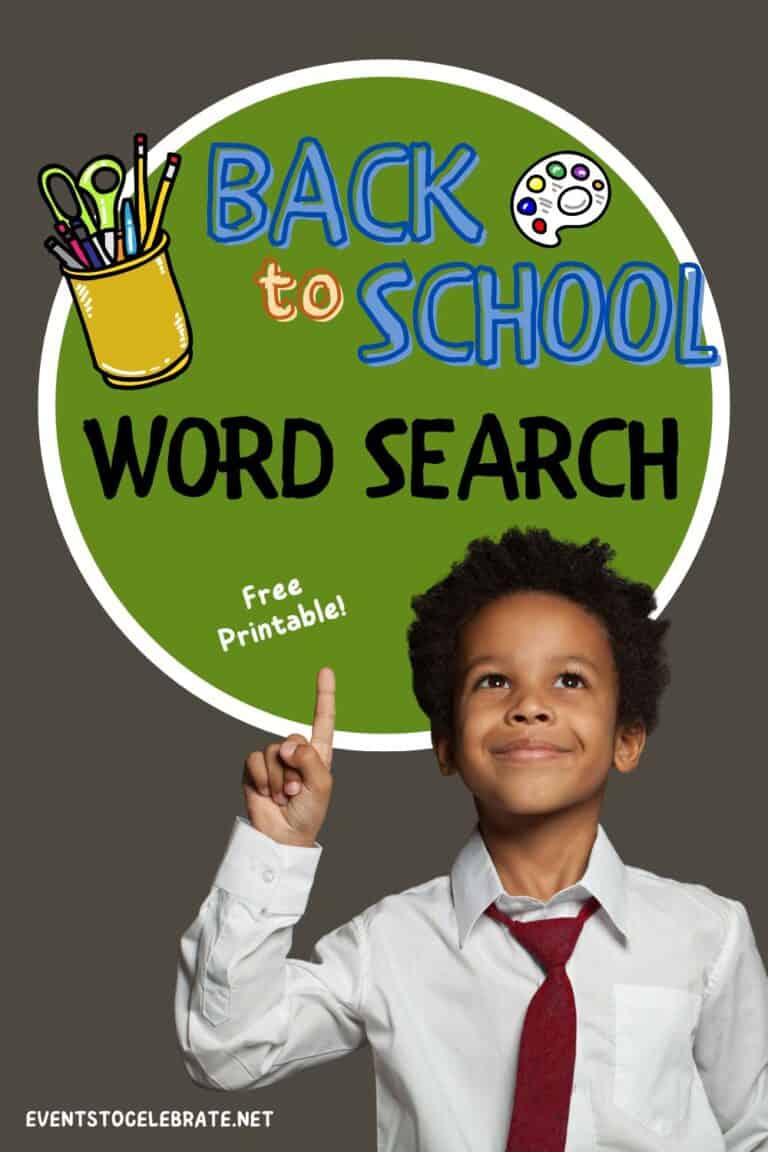 Back To School Word Search Free Printable Party Ideas For Real People