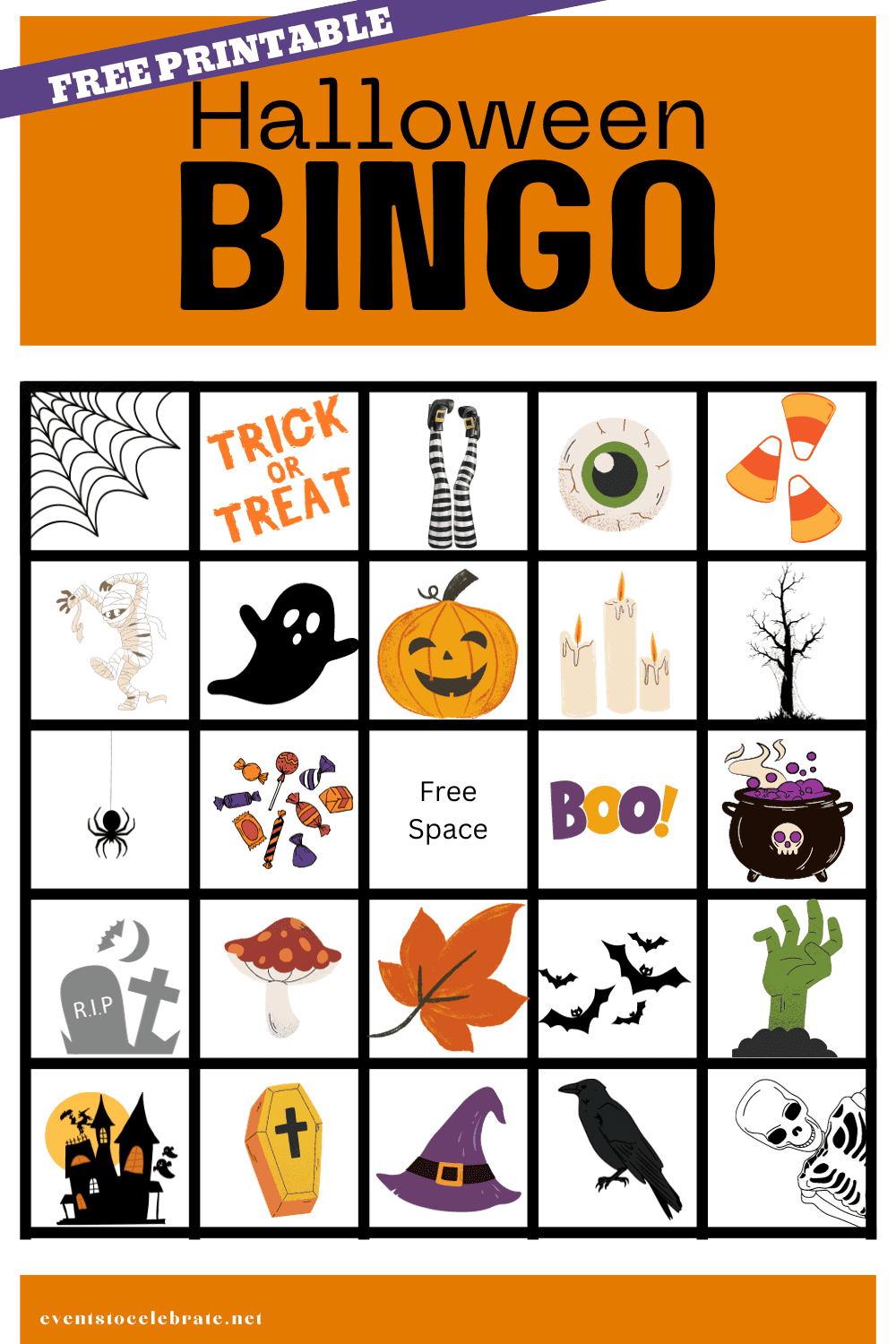 Halloween Bingo Printable (FREE) - Party Ideas for Real People