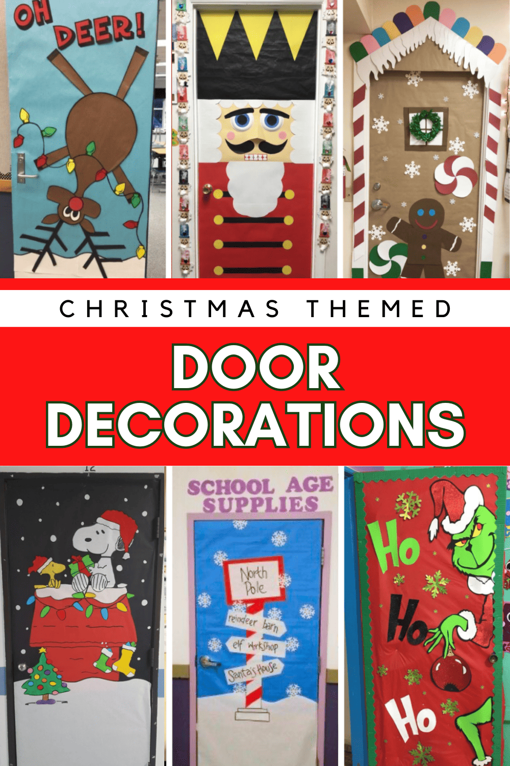 Christmas Door Decorations (For your Home, Work, or Classroom) - Party ...