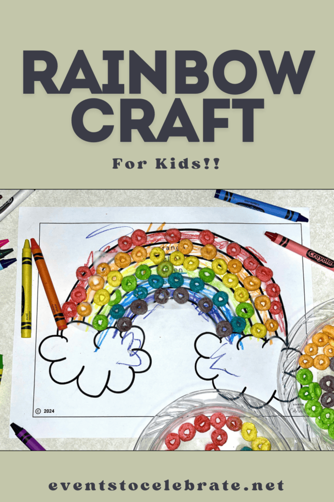 rainbow craft - pinterest pin