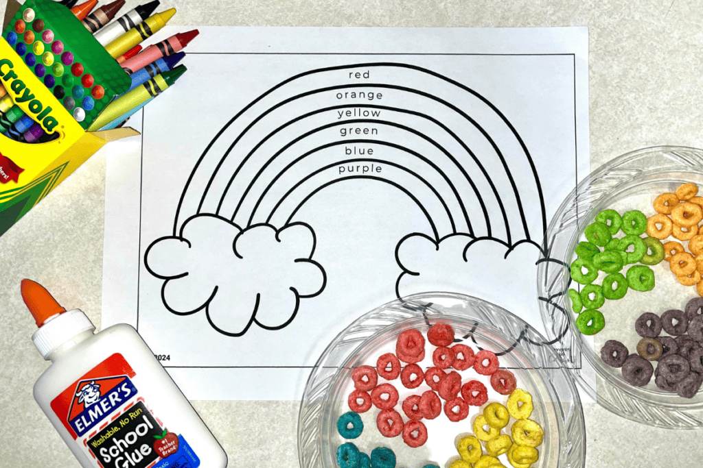 Fruit Loop Rainbow Craft Materials