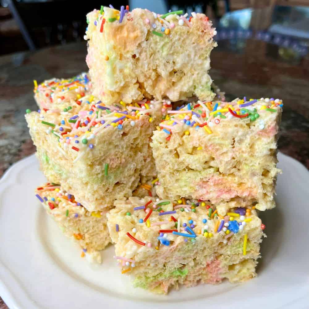 unicorn Rice Krispie treats