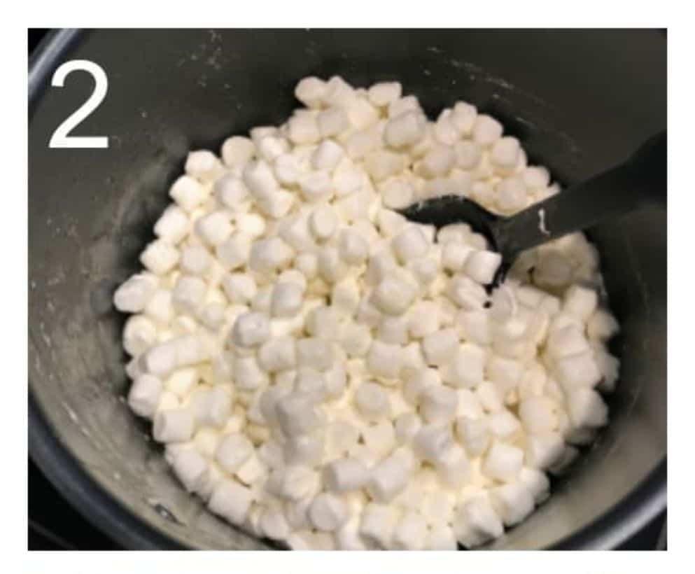 Pour in marshmallows