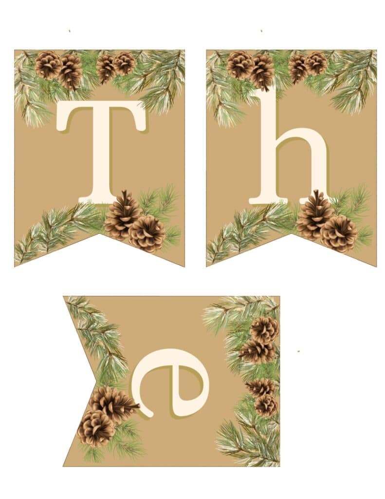Smaller sized woodland baby shower banner.