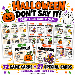 Events to Celebrate halloween don't say it game product image